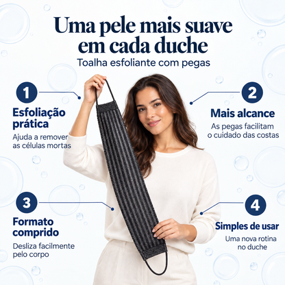 Toalha de banho esfoliante