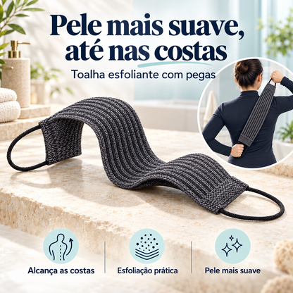 Toalha de banho esfoliante