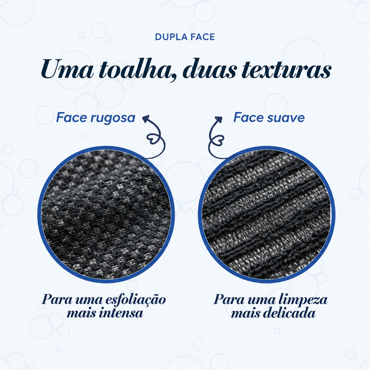 Toalha de banho esfoliante
