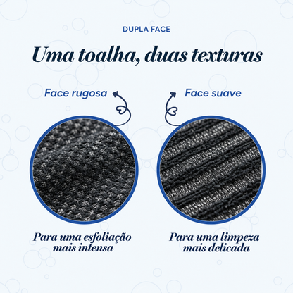 Toalha de banho esfoliante